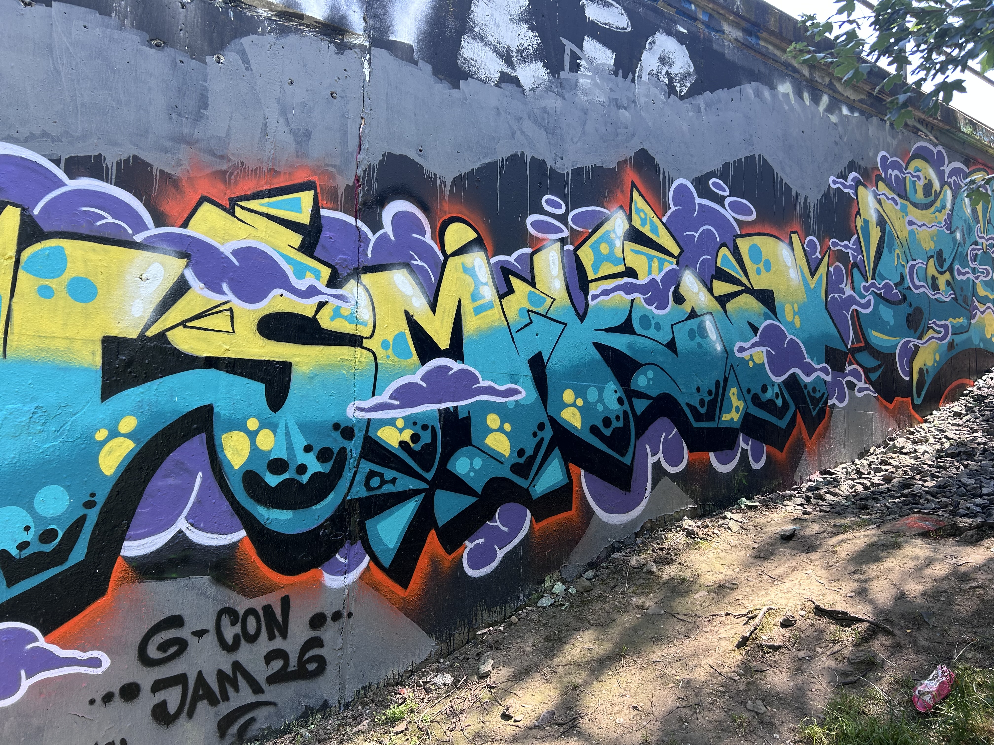 Tunnel of art and tags